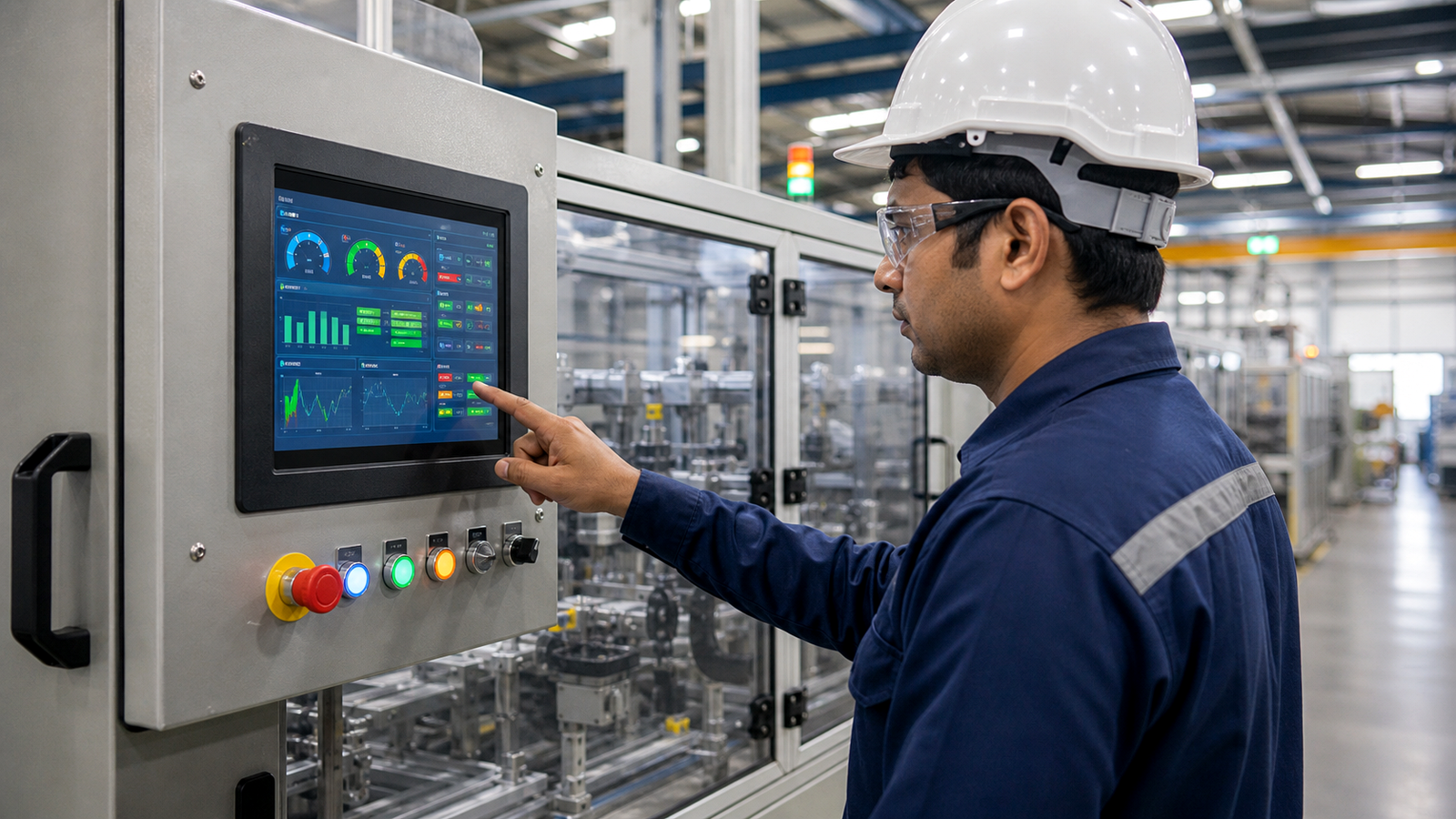 HMI & SCADA Communication Alert System Industrial Dashboard Preview
