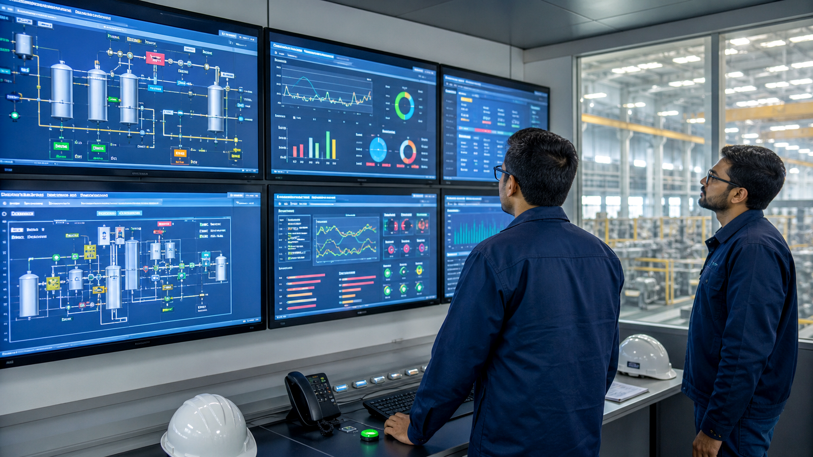 Remote Machine Monitoring System Industrial Dashboard Preview