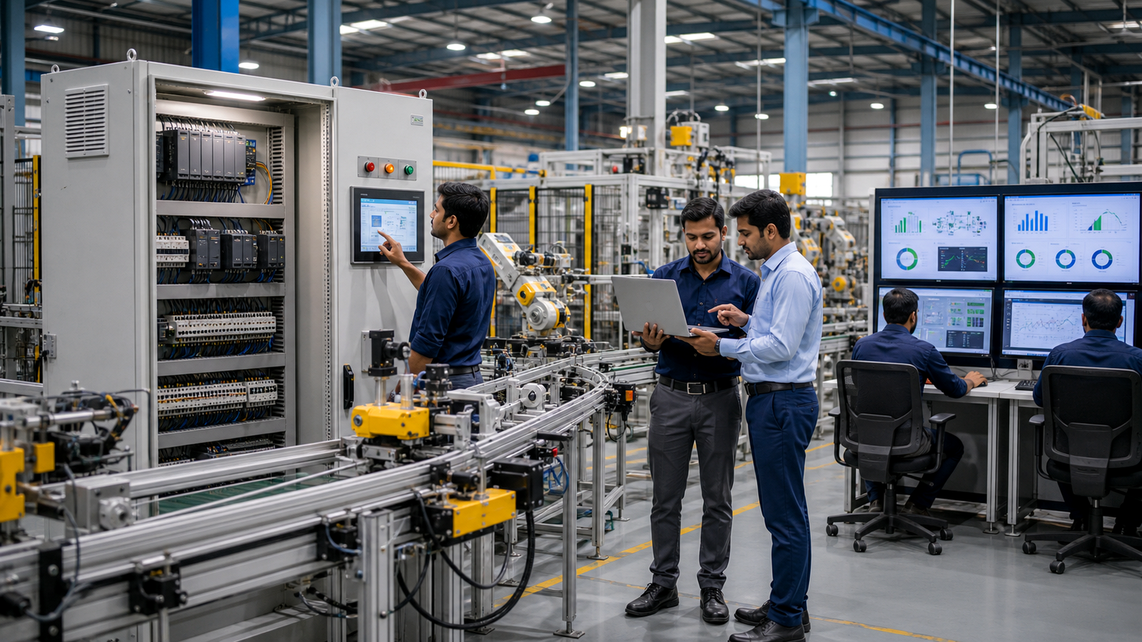 Smart Factory Alert Management System Industrial Dashboard Preview