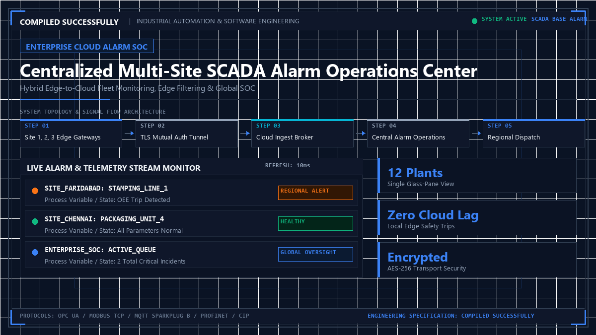 Centralized Multi-Site SCADA Alarm Operations Center