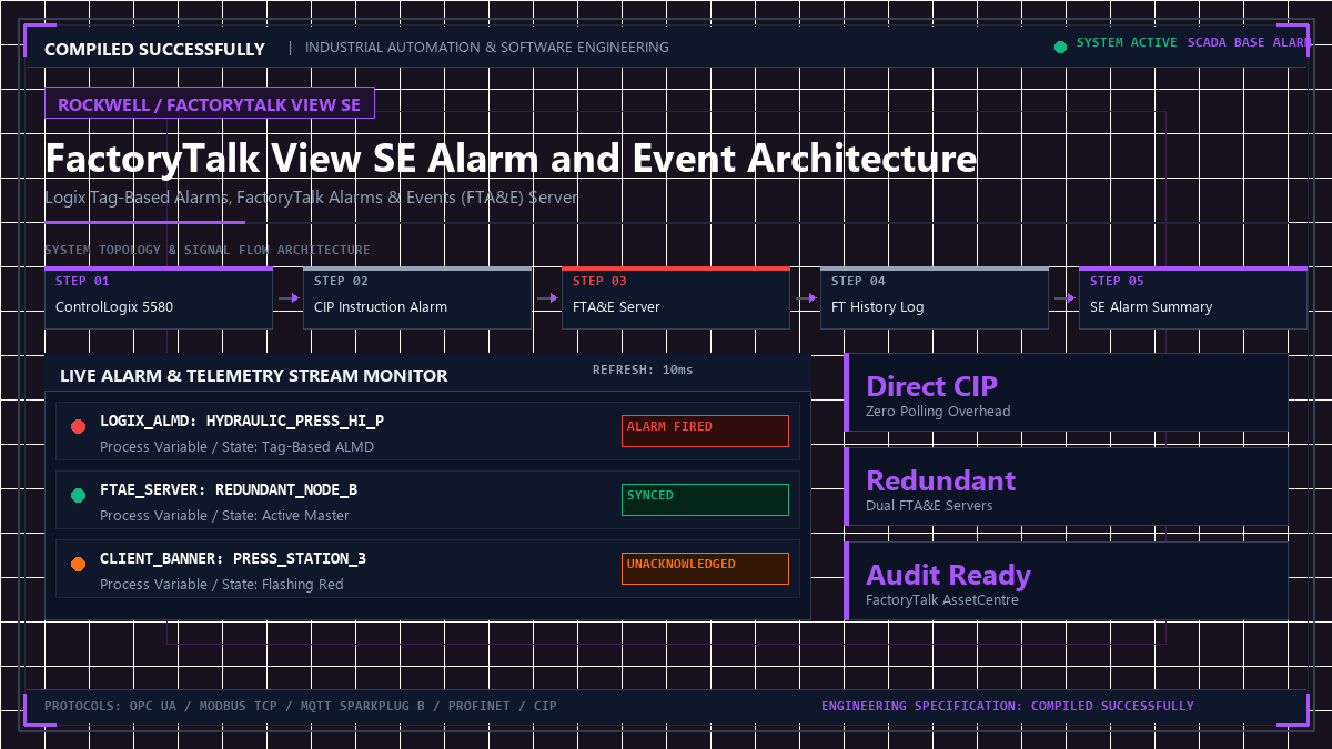 FactoryTalk View SE Alarm and Event Architecture