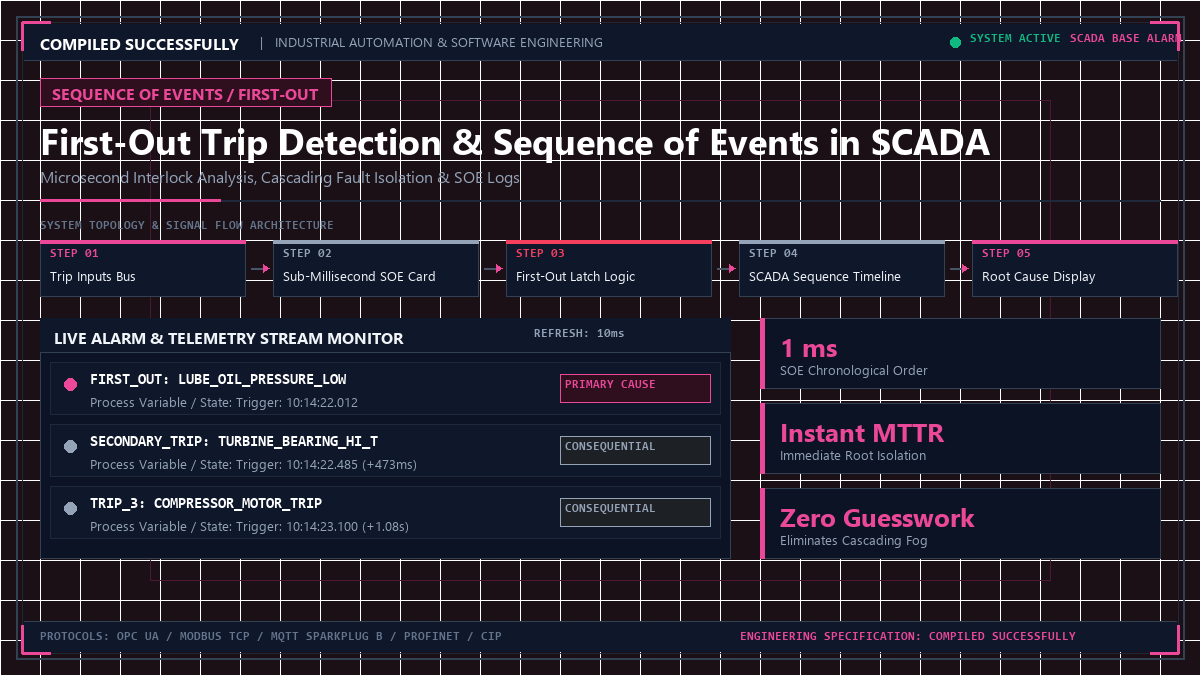 First-Out Trip Detection & Sequence of Events in SCADA