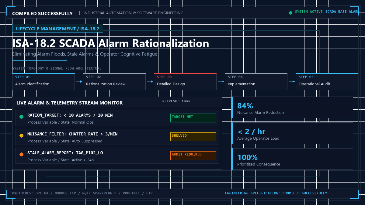 ISA-18.2 SCADA Alarm Rationalization