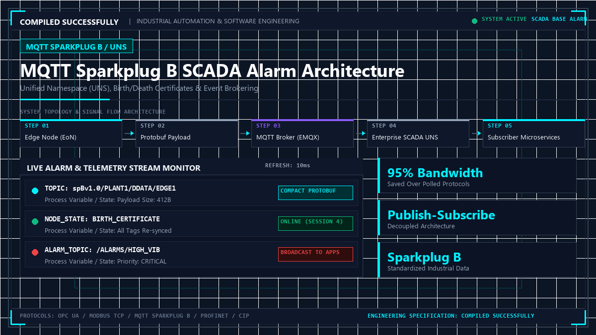 MQTT Sparkplug B SCADA Alarm Architecture