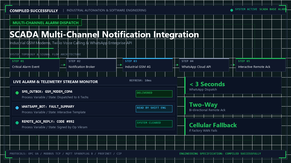 SCADA Multi-Channel Notification Integration