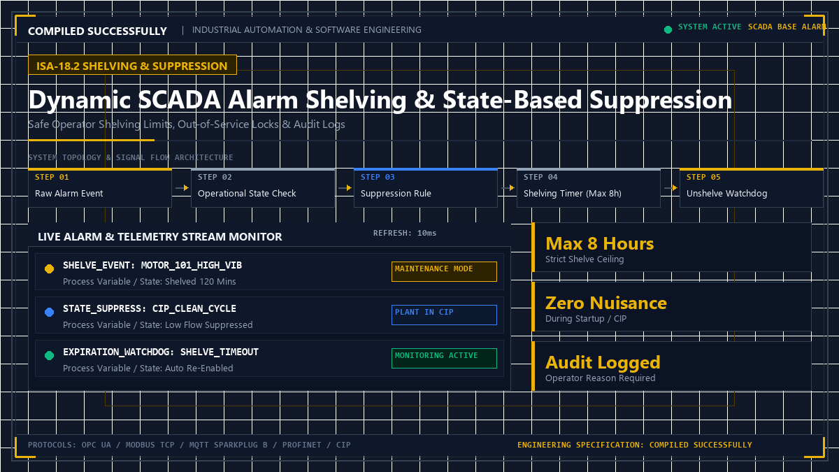 Dynamic SCADA Alarm Shelving & State-Based Suppression