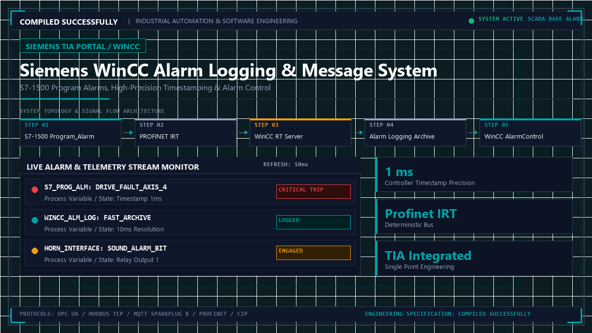 Siemens WinCC Alarm Logging & Message System