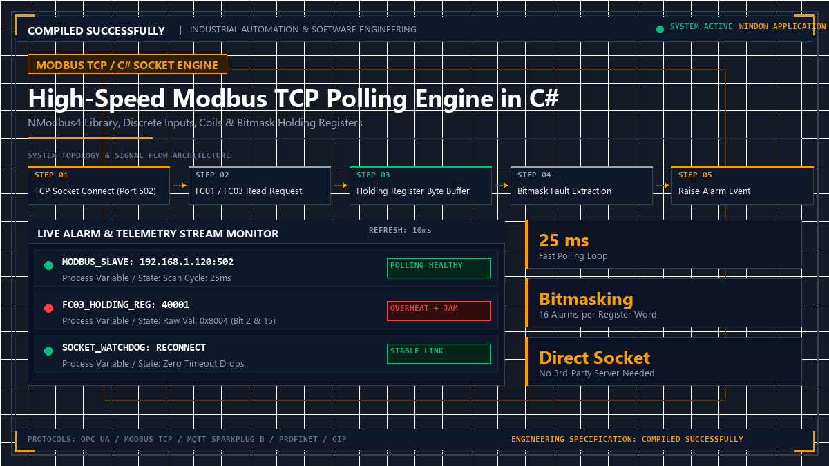 High-Speed Modbus TCP Polling Engine in C#
