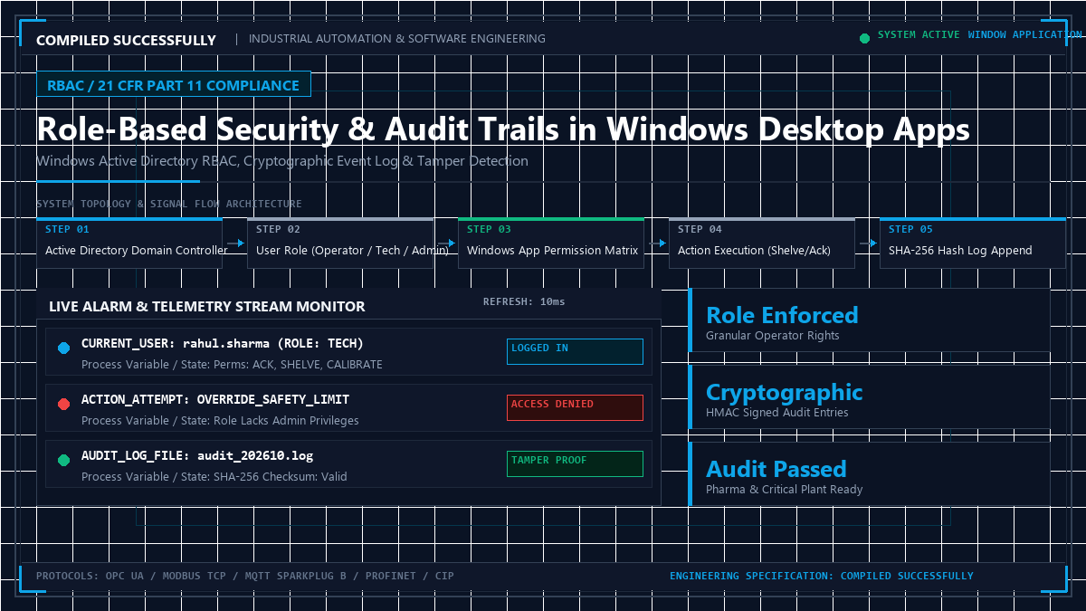 Role-Based Security & Audit Trails in Windows Desktop Apps
