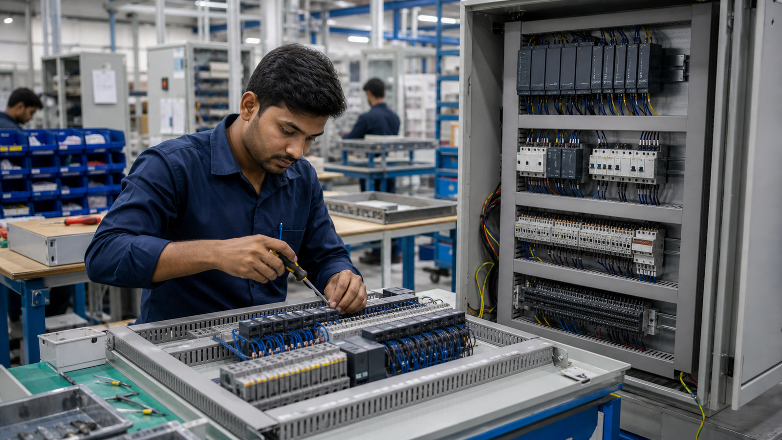 PLC Control Panel Manufacturing by Compiled Successfully Software Solution