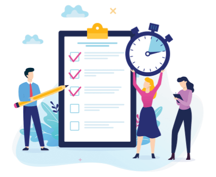 Timely delivery illustration